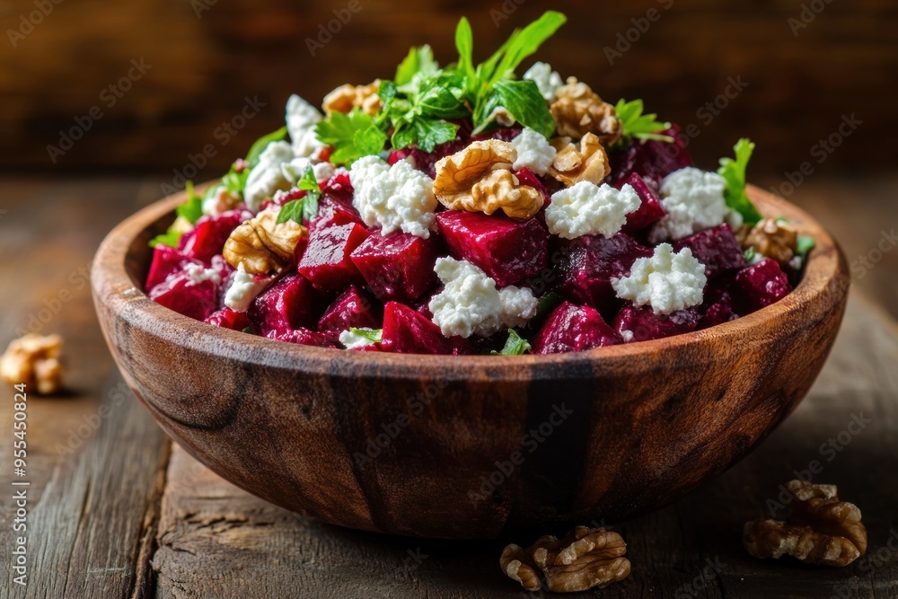 Beetroot Salad with Feta and Walnuts Beetroot Salad with Feta and Walnuts