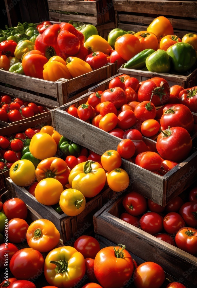 vibrant produce displayed eye catching arrangement featuring fresh fruits vegetables colorful presentation, showcase, organic, harvest, market, variety vibrant produce displayed eye catching arrangement featuring fresh fruits vegetables colorful presentation, showcase, organic, harvest, market, variety