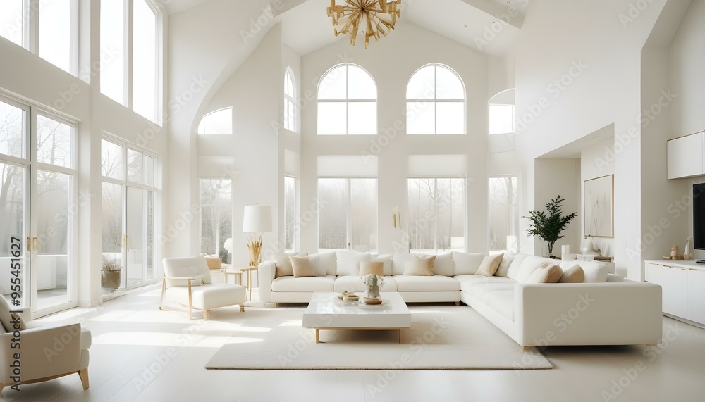 Photo interior modern design room 3d illustration Photo interior modern design room 3d illustration