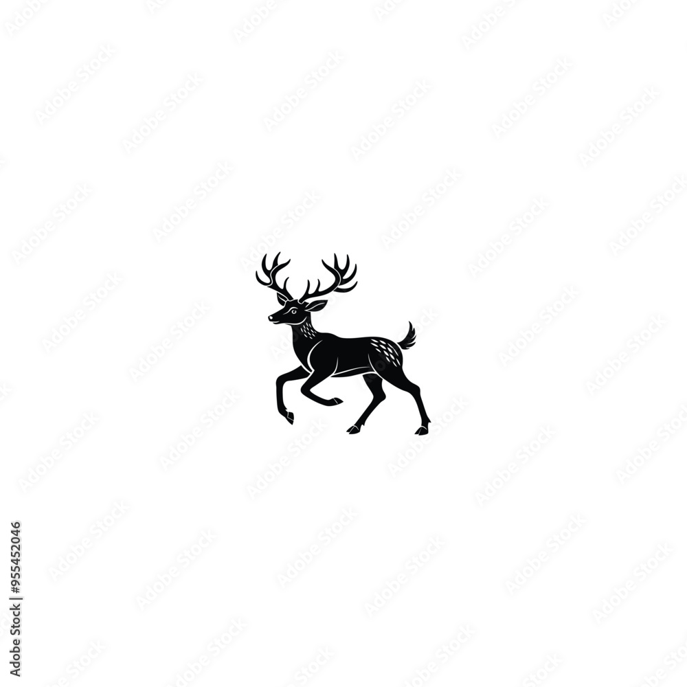 silhouette of a deer silhouette of a deer