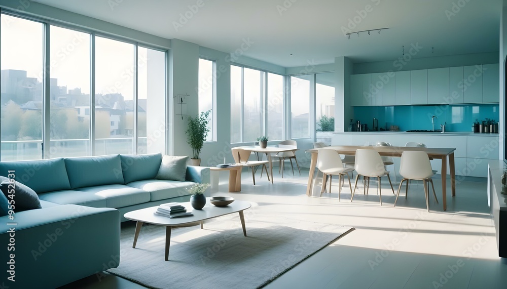 Photo interior modern design room 3d illustration Photo interior modern design room 3d illustration