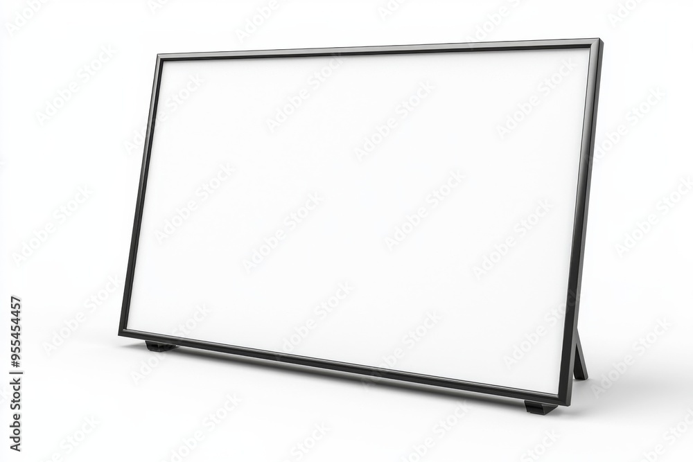 TV screen mockup on isolated background created with Generative AI TV screen mockup on isolated background created with Generative AI
