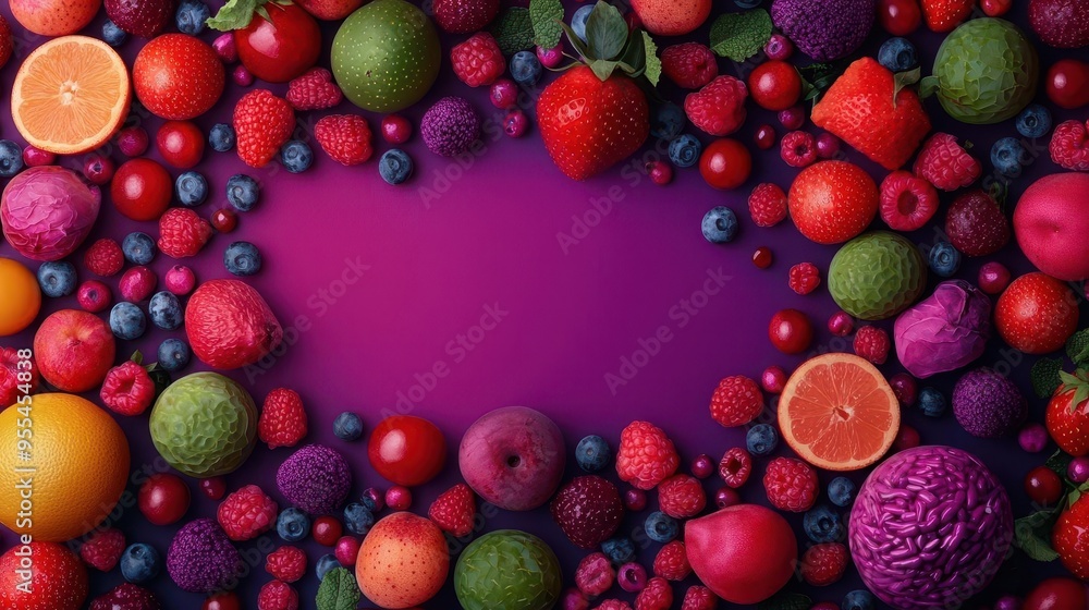 Prebiotic and fiber-rich foods floating in space, surreal, cosmic background, vibrant colors Prebiotic and fiber-rich foods floating in space, surreal, cosmic background, vibrant colors