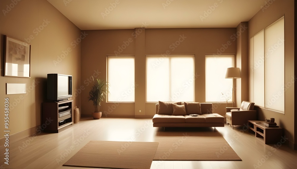 Photo interior modern design room 3d illustration Photo interior modern design room 3d illustration