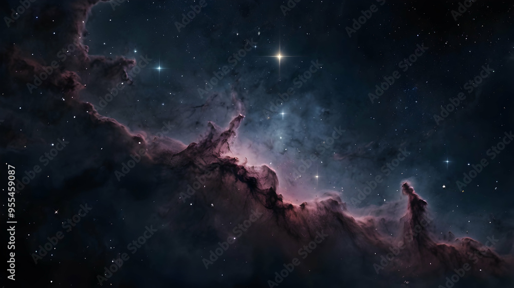 custom made wallpaper toronto digitalCelestial Tapestry: A breathtaking cosmic landscape unfolds, revealing a shimmering nebula against a backdrop of distant stars and the profound depths of space.