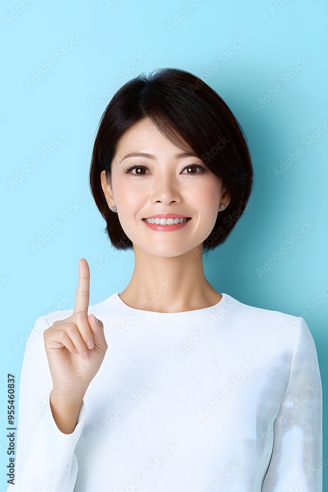 An Asian beauty model gesturing against an isolated background, perfect for a business or commercial wallpaper with blank space for writing. An Asian beauty model gesturing against an isolated background, perfect for a business or commercial wallpaper with blank space for writing.