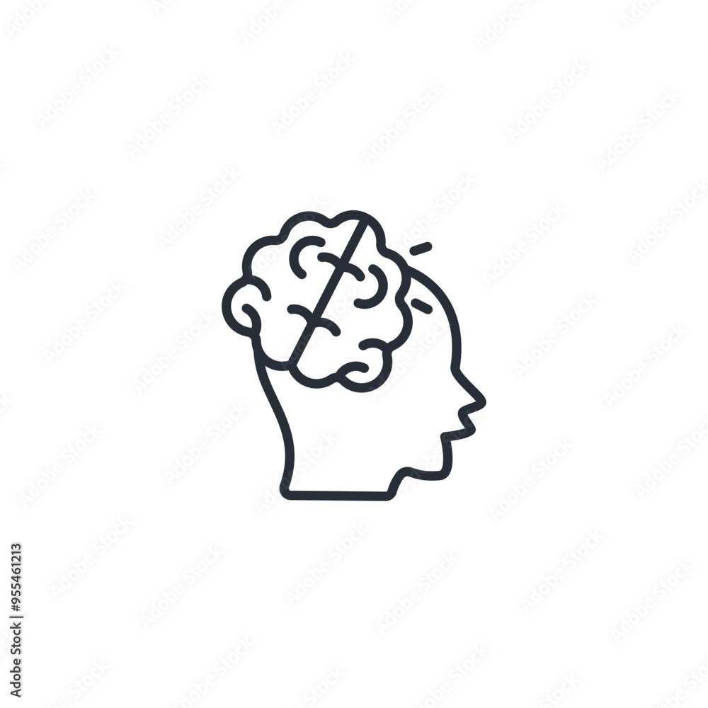 head icon. vector.Editable stroke.linear style sign for use web design,logo.Symbol illustration. head icon. vector.Editable stroke.linear style sign for use web design,logo.Symbol illustration.