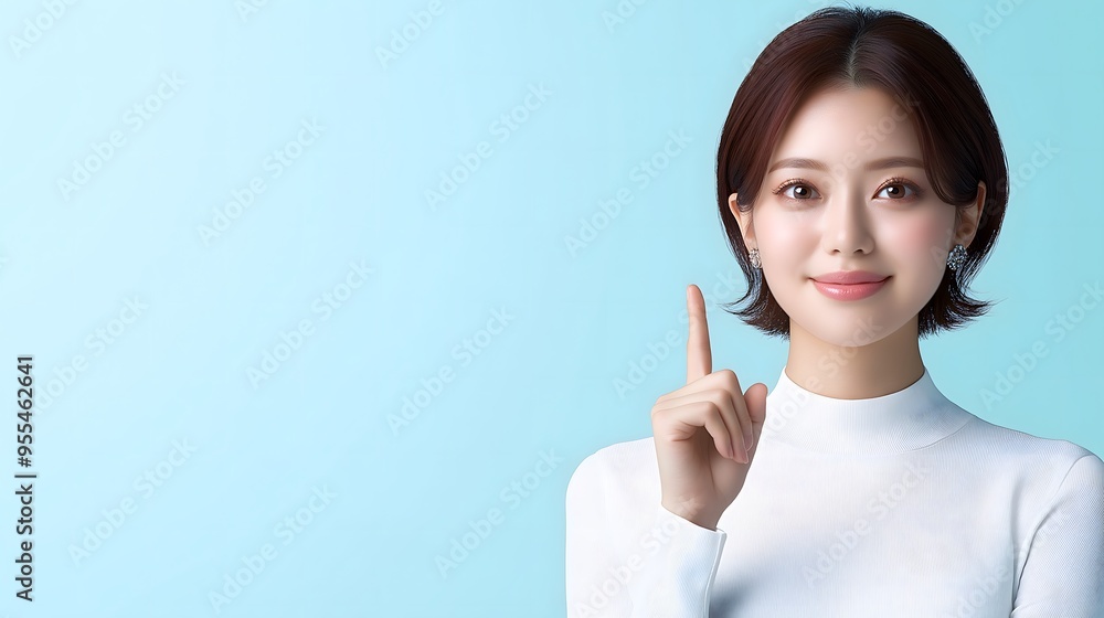 An Asian beauty model gesturing against an isolated background, perfect for a business or commercial wallpaper with blank space for writing. An Asian beauty model gesturing against an isolated background, perfect for a business or commercial wallpaper with blank space for writing.