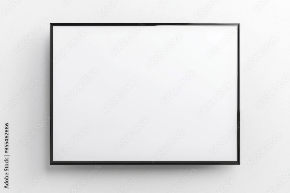 TV screen mockup on isolated background created with Generative AI TV screen mockup on isolated background created with Generative AI