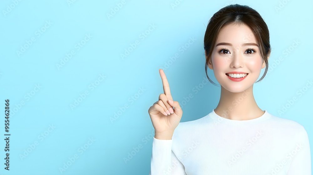 An Asian beauty model gesturing against an isolated background, perfect for a business or commercial wallpaper with blank space for writing. An Asian beauty model gesturing against an isolated background, perfect for a business or commercial wallpaper with blank space for writing.