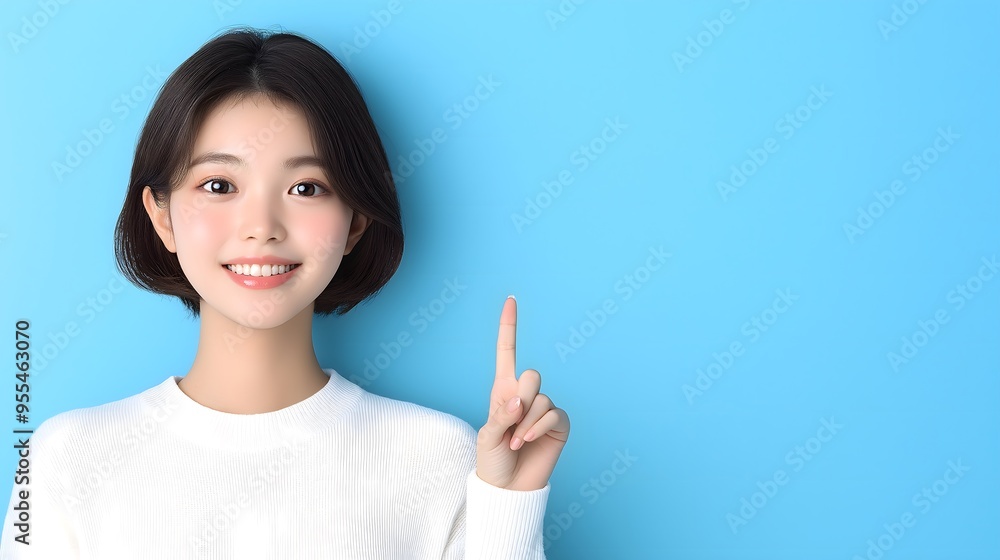 An Asian beauty model gesturing against an isolated background, perfect for a business or commercial wallpaper with blank space for writing. An Asian beauty model gesturing against an isolated background, perfect for a business or commercial wallpaper with blank space for writing.