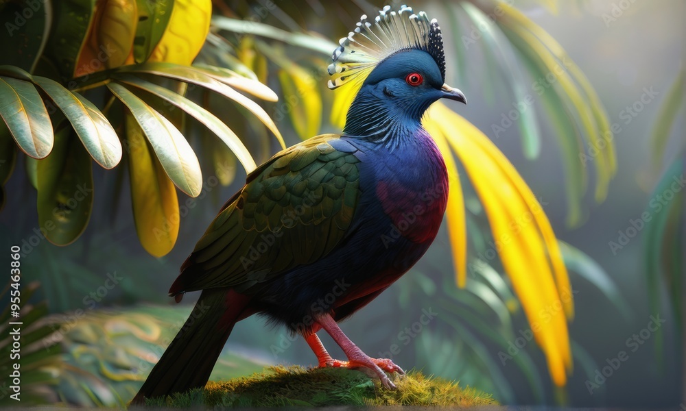 Fototapeta premium Elegant Victoria Crowned Pigeon