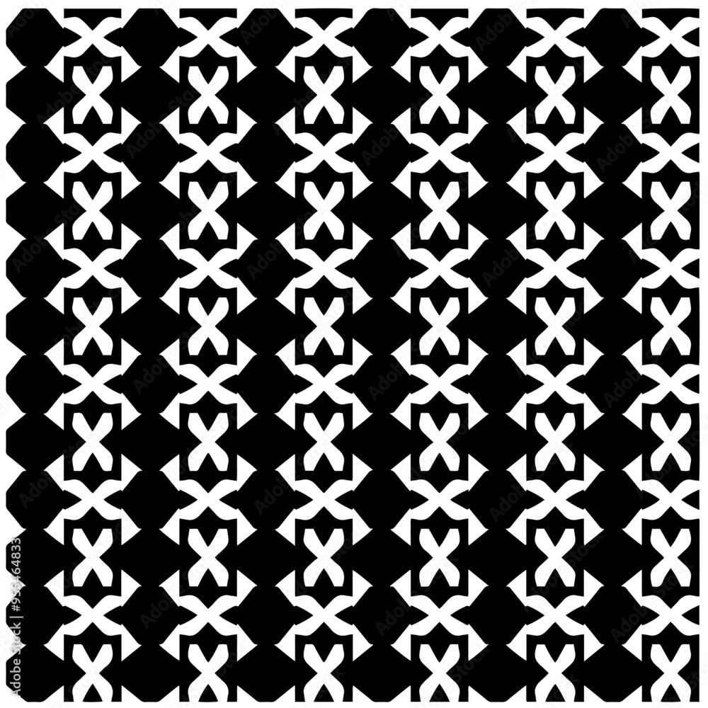 Vector monochrome pattern, Abstract texture for fabric print, card, table cloth, furniture, banner, cover, invitation, decoration, wrapping.Seamless repeating pattern.Black and white color. Vector monochrome pattern, Abstract texture for fabric print, card, table cloth, furniture, banner, cover, invitation, decoration, wrapping.Seamless repeating pattern.Black and white color.