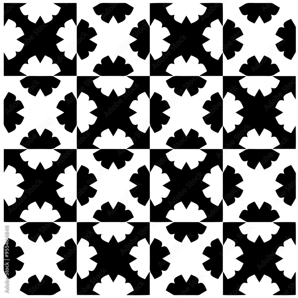 Vector monochrome pattern, Abstract texture for fabric print, card, table cloth, furniture, banner, cover, invitation, decoration, wrapping.Seamless repeating pattern.Black and white color. Vector monochrome pattern, Abstract texture for fabric print, card, table cloth, furniture, banner, cover, invitation, decoration, wrapping.Seamless repeating pattern.Black and white color.