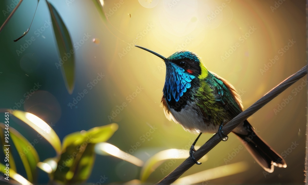 Fototapeta premium Elegant Long-Billed Hummingbird