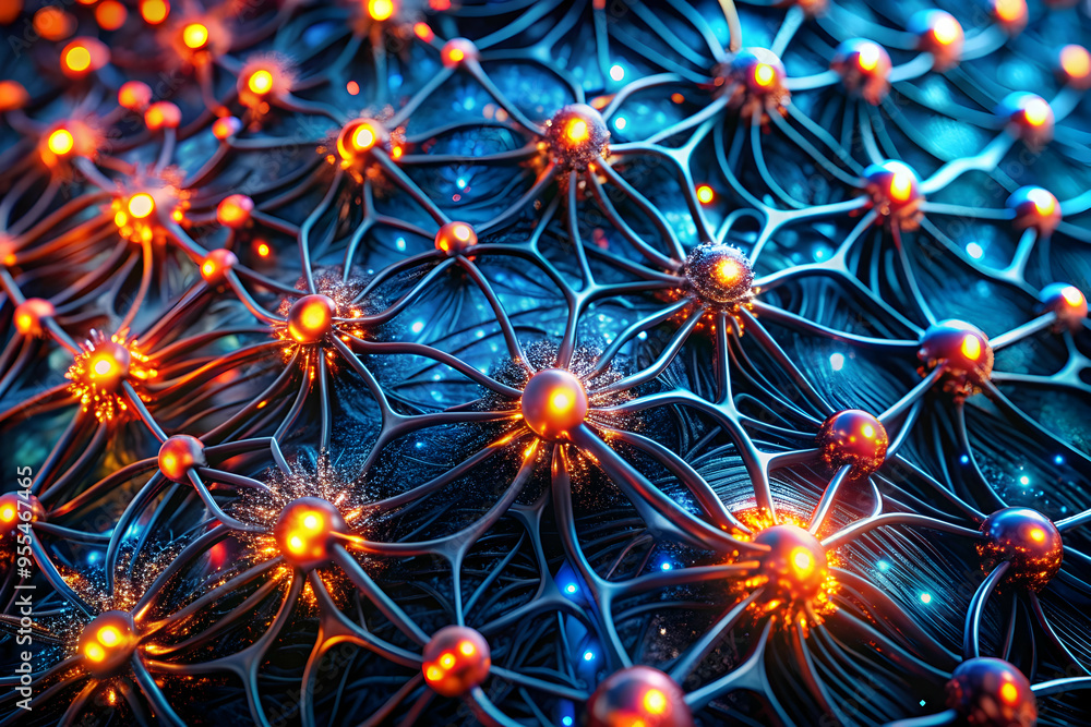 Neural Network Glow: A vibrant, intricate 3D render of a neural network ablaze with energy, symbolizing the power and complexity of artificial intelligence. Neural Network Glow: A vibrant, intricate 3D render of a neural network ablaze with energy, symbolizing the power and complexity of artificial intelligence.