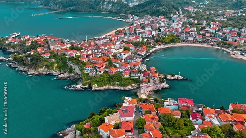 Aerial views of Amasra, Turkey