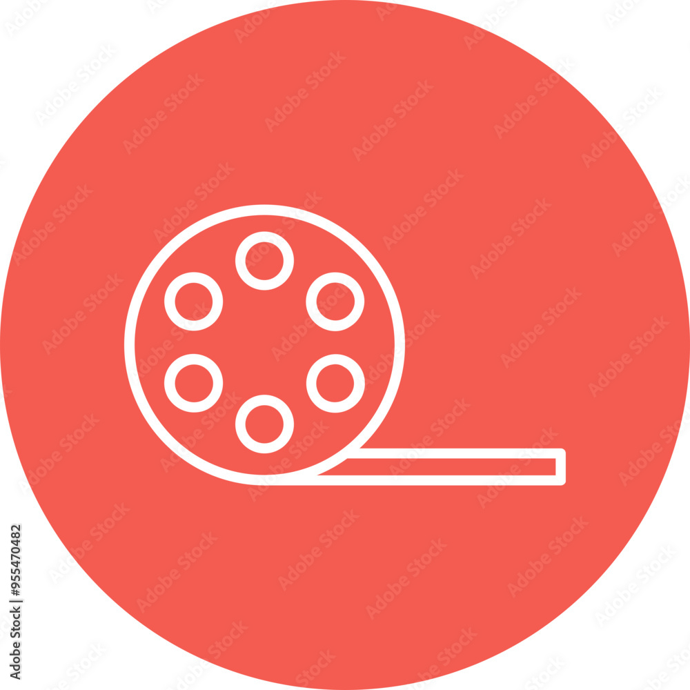 Obraz premium Movie Vector Icon