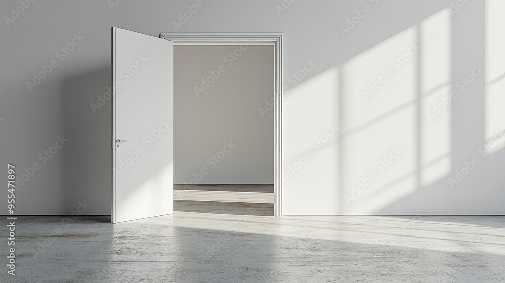 An Open Door to Learning: Classroom with Blank Canvas An Open Door to Learning: Classroom with Blank Canvas
