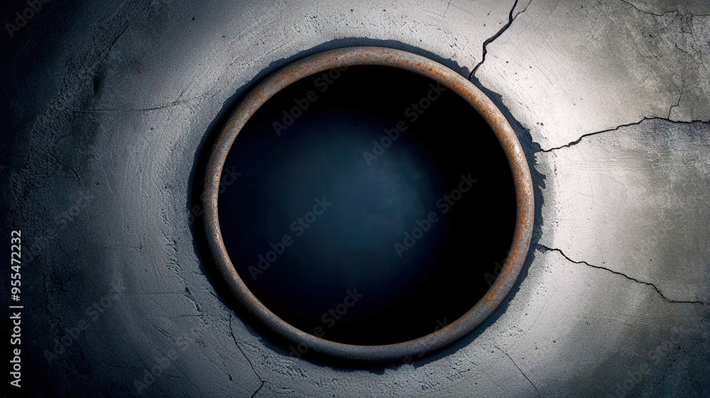 Abstract background of tunnel inside pipe Abstract background of tunnel inside pipe