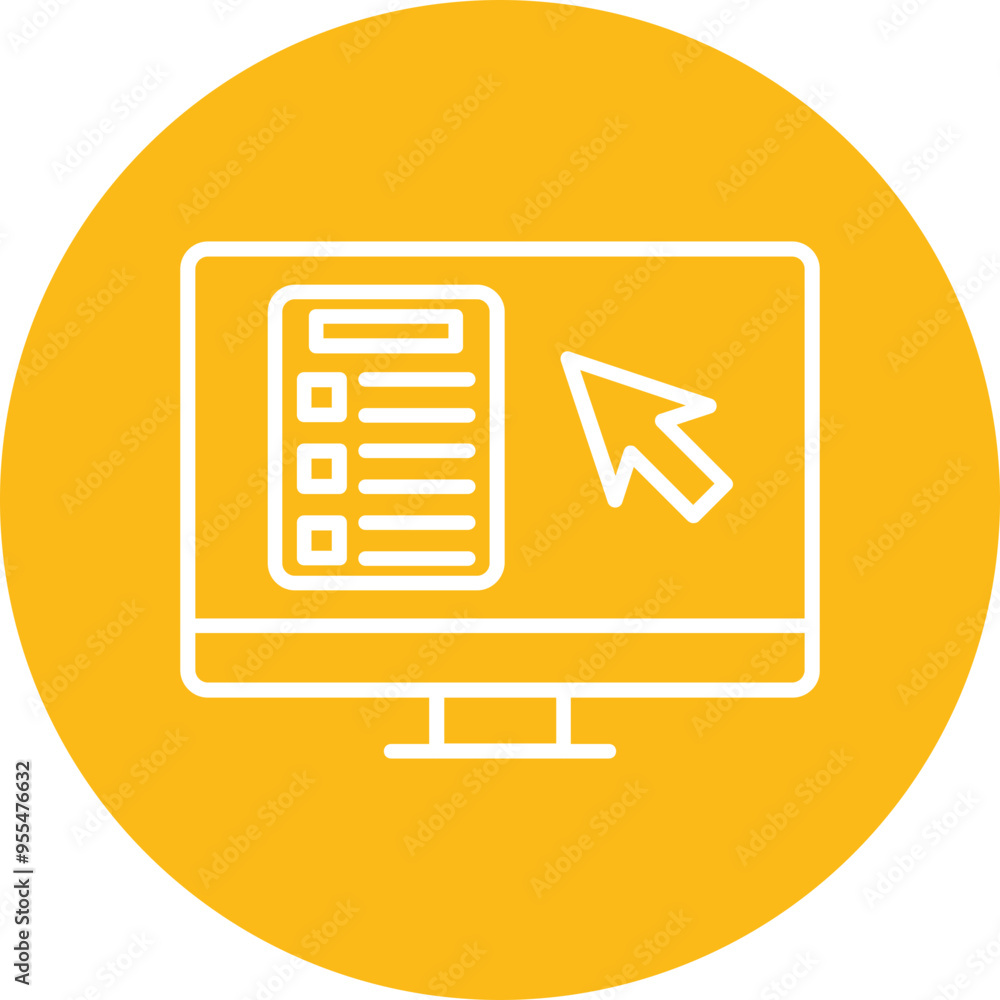 Online Course Vector Icon Design Online Course Vector Icon Design