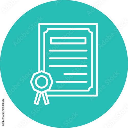 Diploma Vector Icon Design