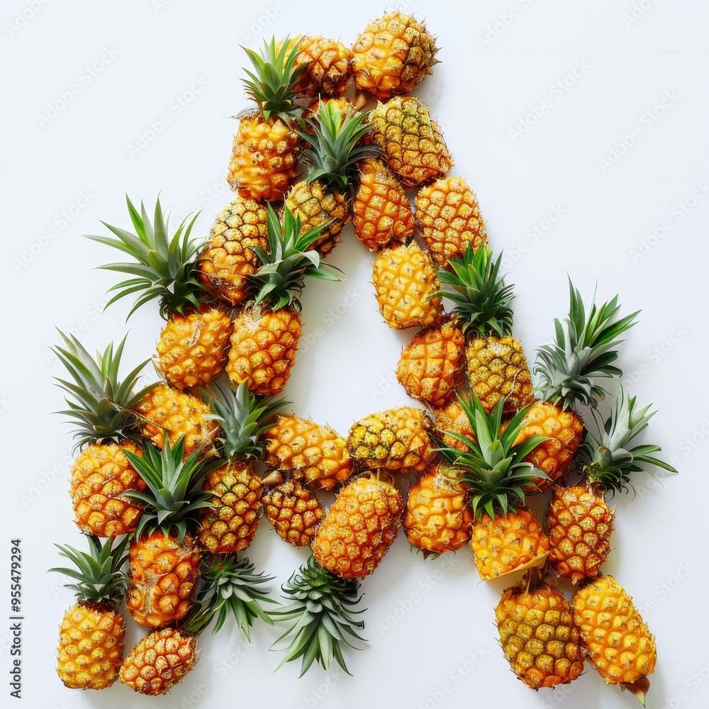 Pineapple Letter A Pineapple Letter A