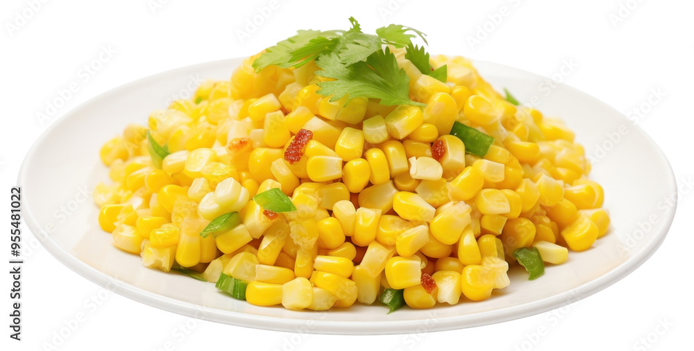 PNG Corn salad plate food white background. PNG Corn salad plate food white background.