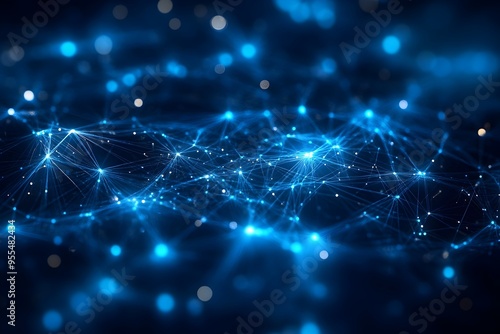 Digital Background for Tech Processes,AI,Data Transfer and Multimedia Presentations