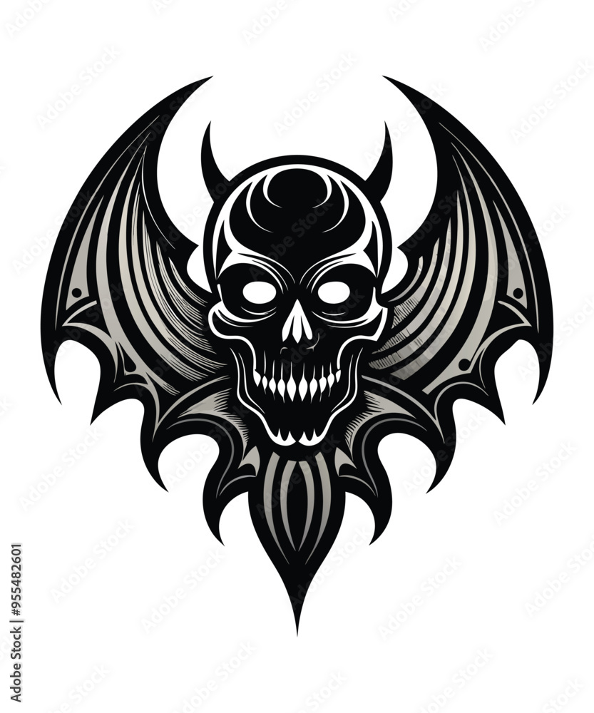 Intricate Geometric Skull Vector with Abstract Details Intricate Geometric Skull Vector with Abstract Details