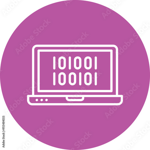 Binary Code Vector Icon Design