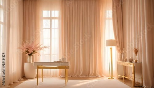 Photo interior modern design room 3d illustration