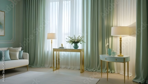 Photo interior modern design room 3d illustration