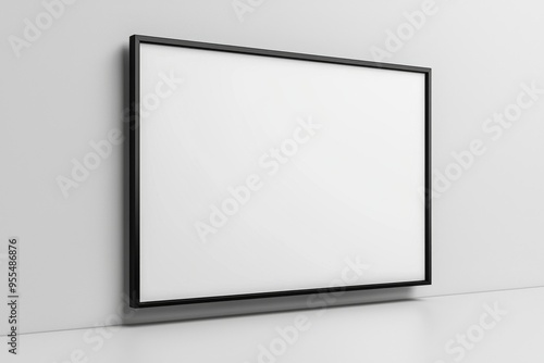 TV screen mockup on isolated background created with Generative AI