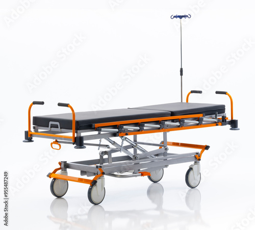 Functional Hospital and patient bed and medical supplies