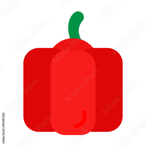 Capsicum Vector Flat Icon Design