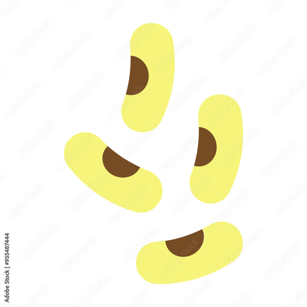 Beans Vector Flat Icon Design Beans Vector Flat Icon Design