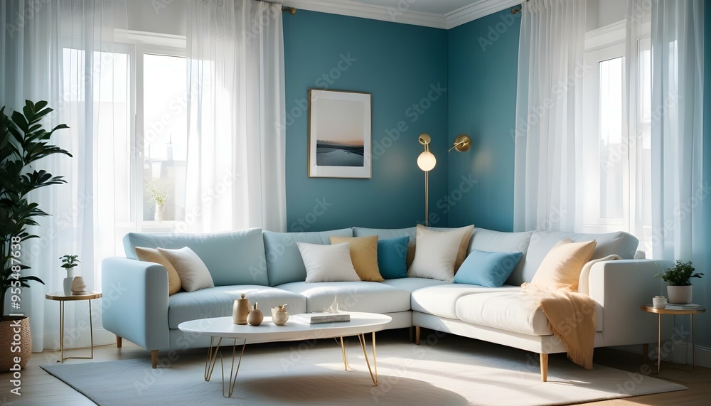 Photo interior modern design room 3d illustration Photo interior modern design room 3d illustration