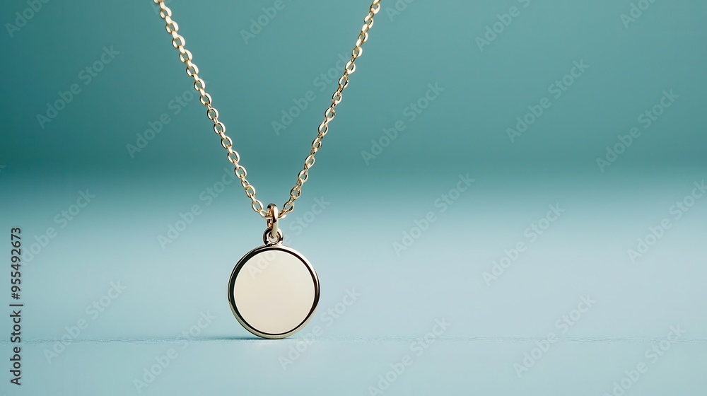 A minimalistic necklace with a tiny engraved charm, close-up, soft lighting, neutral background A minimalistic necklace with a tiny engraved charm, close-up, soft lighting, neutral background