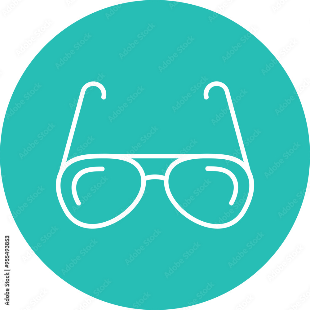 Glasses Vector Icon Glasses Vector Icon