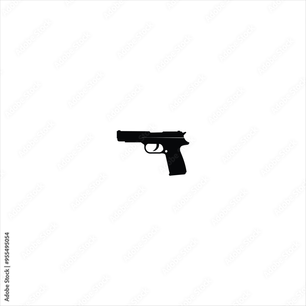 pistol in white pistol in white