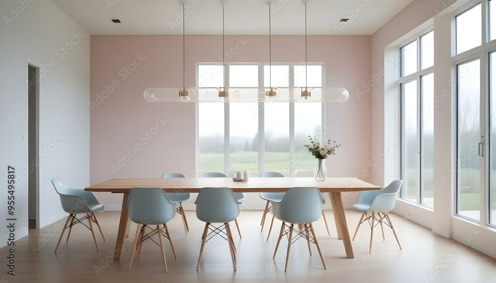 Fototapeta premium Photo interior modern design room 3d illustration