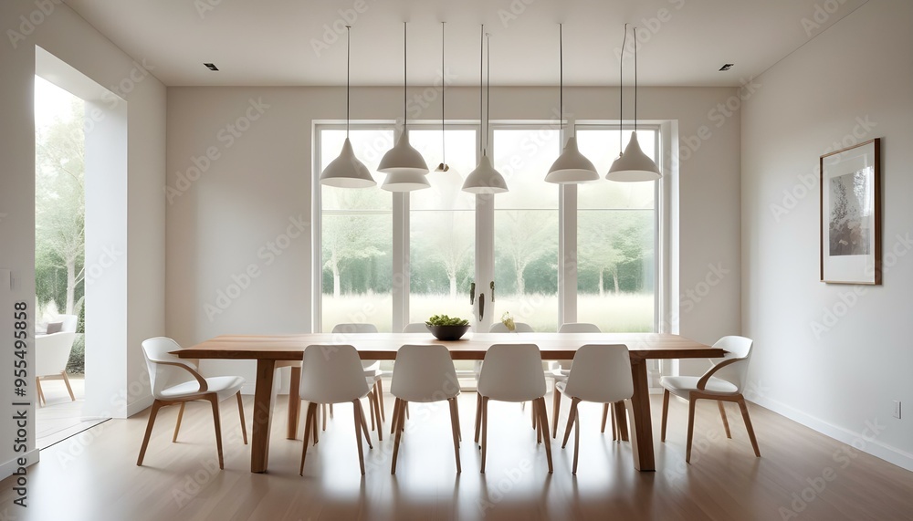 Fototapeta premium Photo interior modern design room 3d illustration