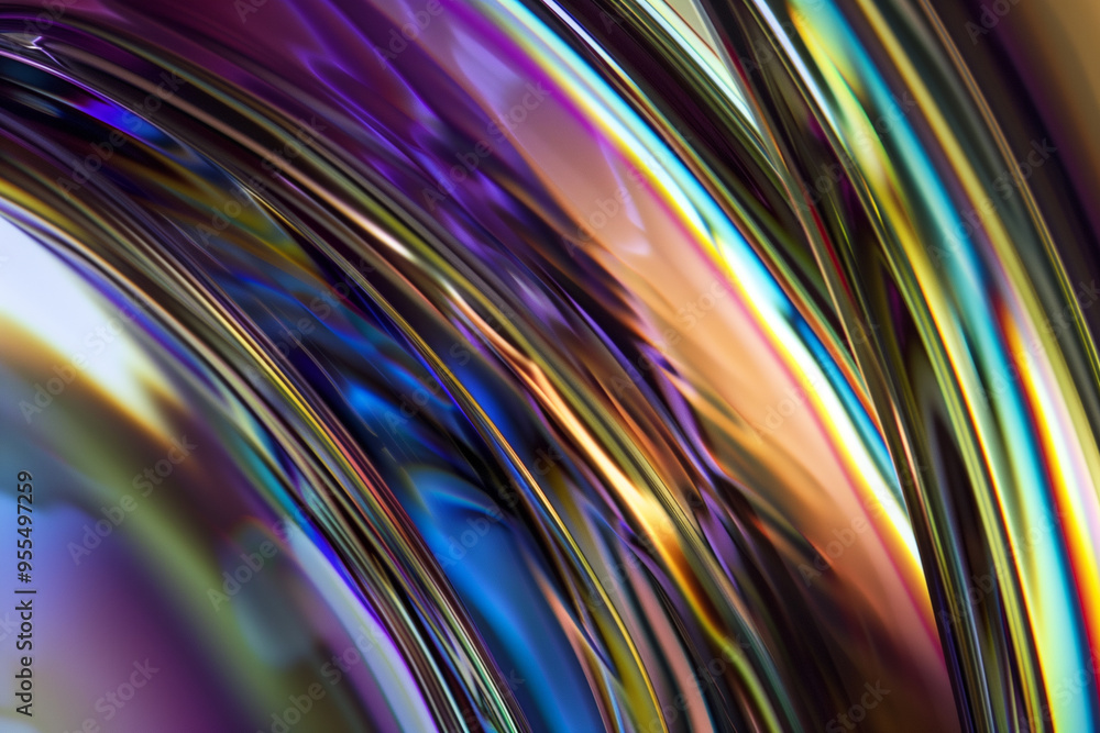 Black iridescent fluid abstract background Black iridescent fluid abstract background