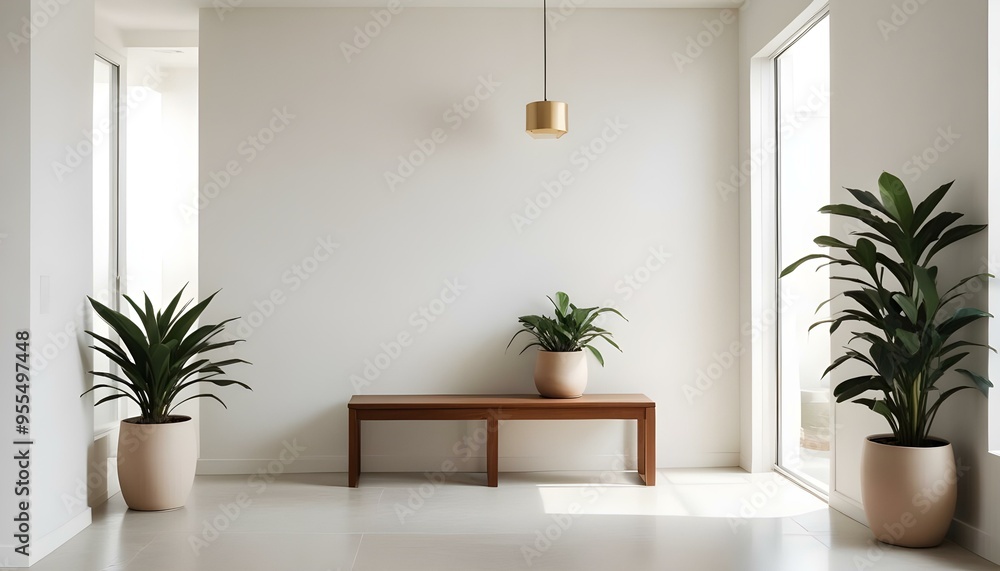 Photo interior modern design room 3d illustration Photo interior modern design room 3d illustration