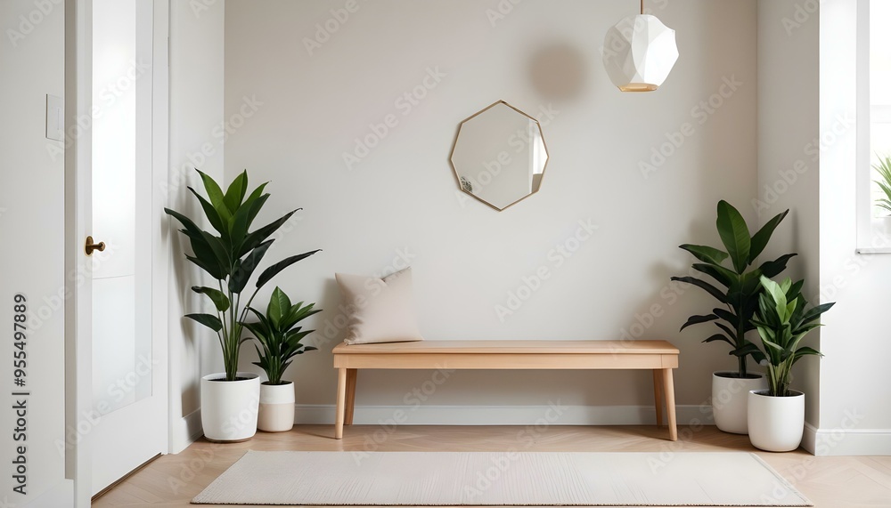 Photo interior modern design room 3d illustration Photo interior modern design room 3d illustration