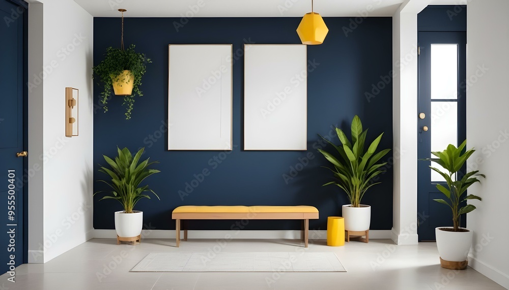 Photo interior modern design room 3d illustration Photo interior modern design room 3d illustration