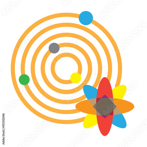 Astrophysics Vector Flat Icon Design