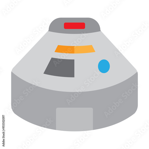 Space Capsule Vector Flat Icon Design photo