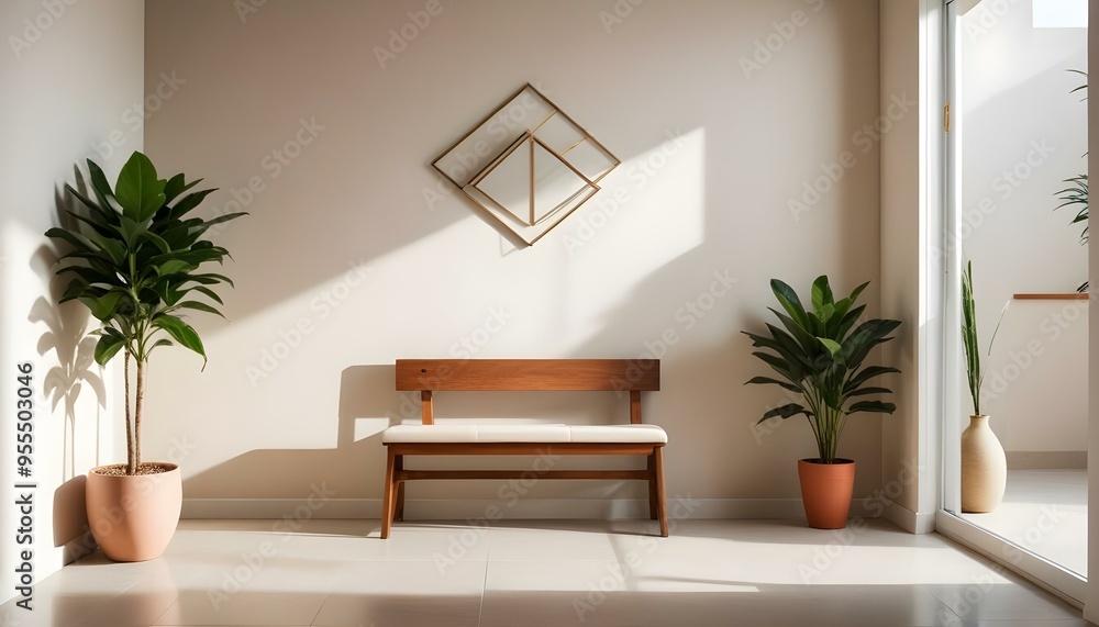 Photo interior modern design room 3d illustration Photo interior modern design room 3d illustration